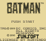 Batman: The Video Game screenshot 3 for GameBoy